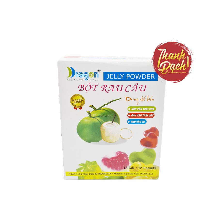 Bột Rau Câu Dẻo Trái Dừa Dragon Hộp 120g Bột Rau Câu Dẻo Trái Dừa Dragon Hộp 120g