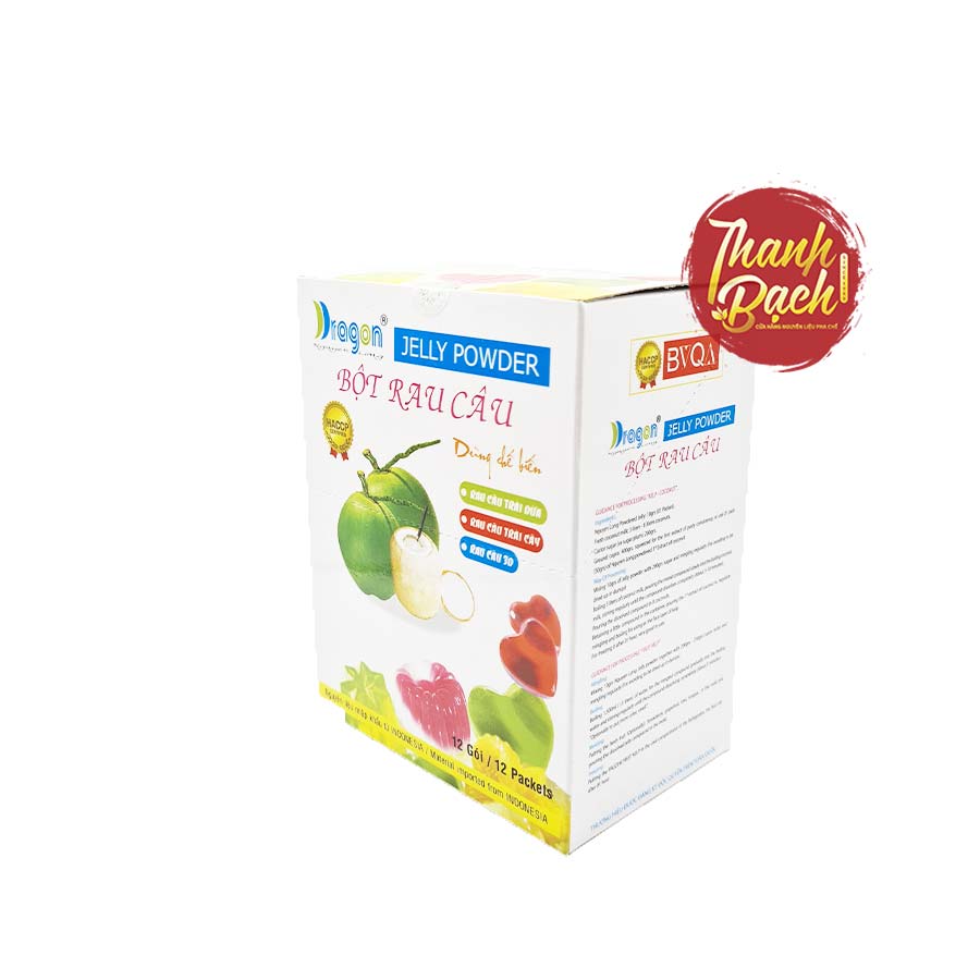 Bột Rau Câu Dẻo Trái Dừa Dragon Hộp 120g Bột Rau Câu Dẻo Trái Dừa Dragon Hộp 120g