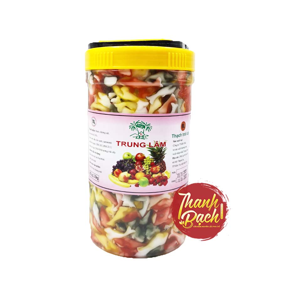 Thạch Cá 3D Đủ Màu Trung Lâm Hủ 2.5kg Thạch Cá 3D Đủ Màu Trung Lâm Hủ 2.5kg