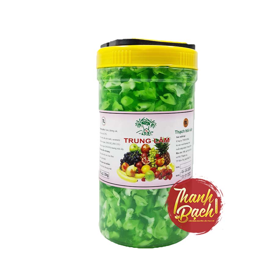 Thạch Rau Câu Cá Trung Lâm Hương Táo Hủ 2.5kg Thạch Rau Câu Cá Trung Lâm Hương Táo Hủ 2.5kg