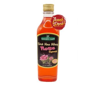 Syrup Golden Farm Hoa Hồng Chai 520ml