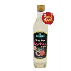 Syrup Golden Farm Vải Chai 520ml