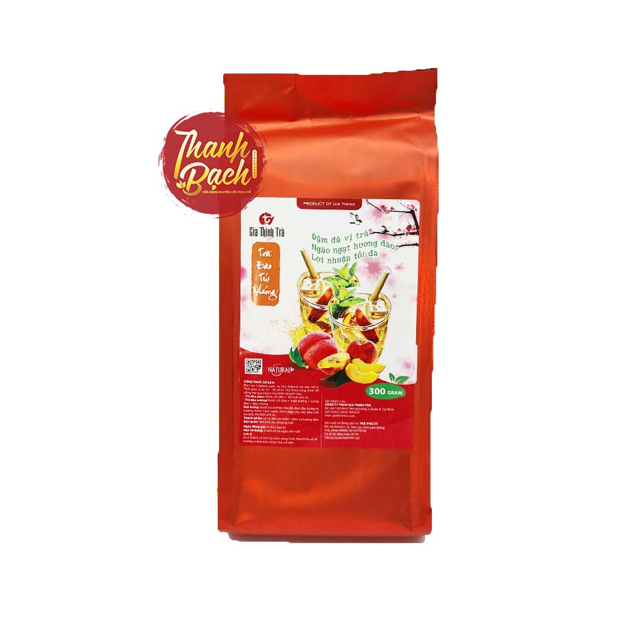 Trà Đào Túi Nhúng Cao Cấp Thương Hiệu Gia Thịnh Trà Túi 300g Trà Đào Túi Nhúng Cao Cấp Thương Hiệu Gia Thịnh Trà Túi 300g