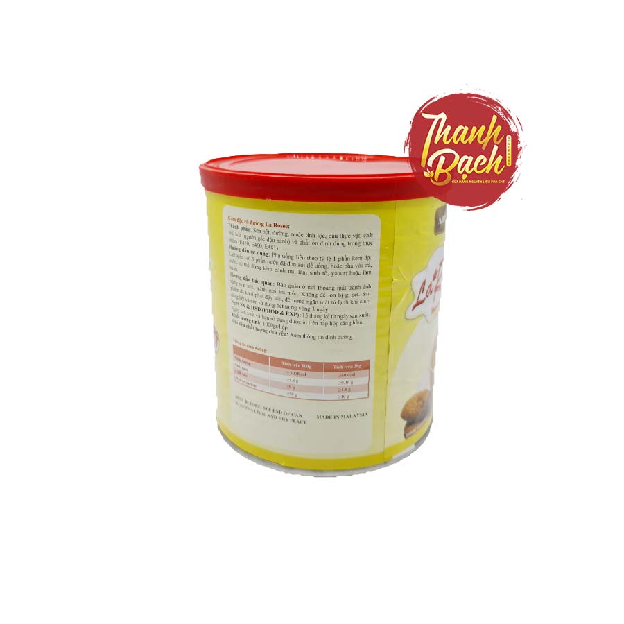 Sữa Đặc Có Đường La Rosée Lon 1kg Sữa Đặc Có Đường La Rosée Lon 1kg