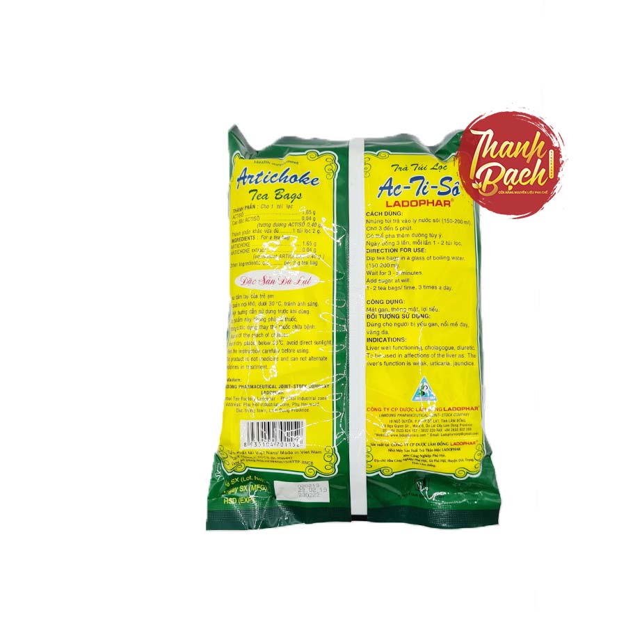 Trà Túi Lọc Atiso Đà Lạt Ladophar Gói 200g Trà Túi Lọc Atiso Đà Lạt Ladophar Gói 200g