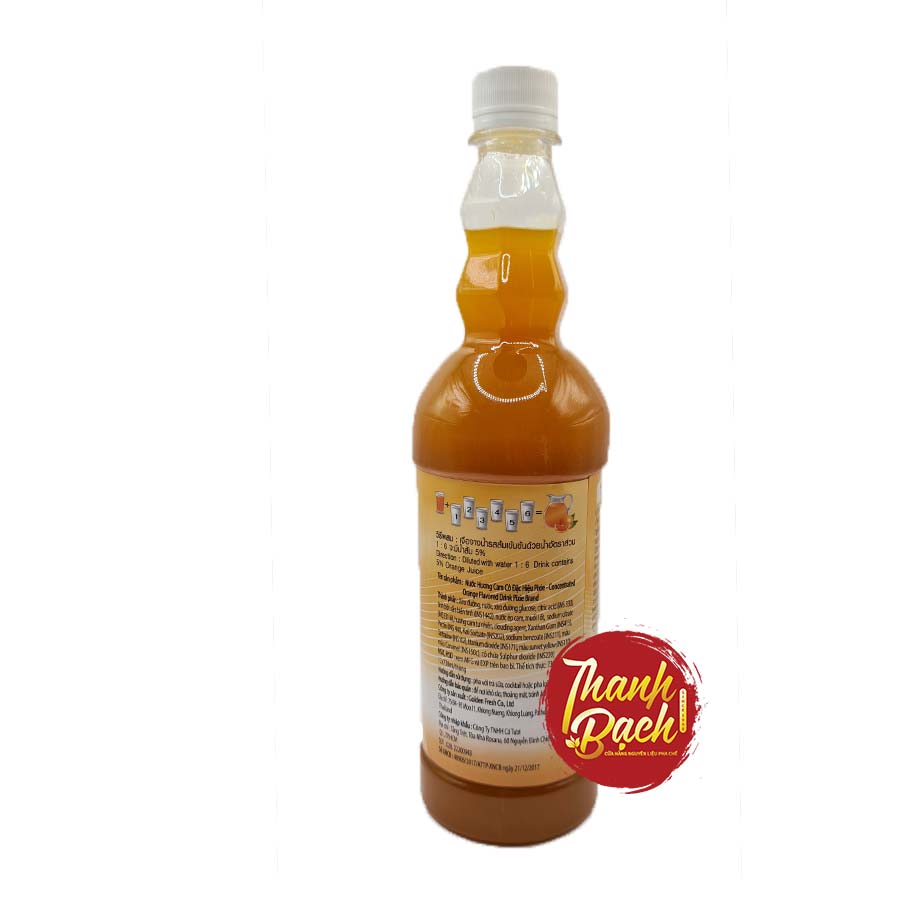 Syrup Thái Pixie Cam Chai 730ml Syrup Thái Pixie Cam Chai 730ml