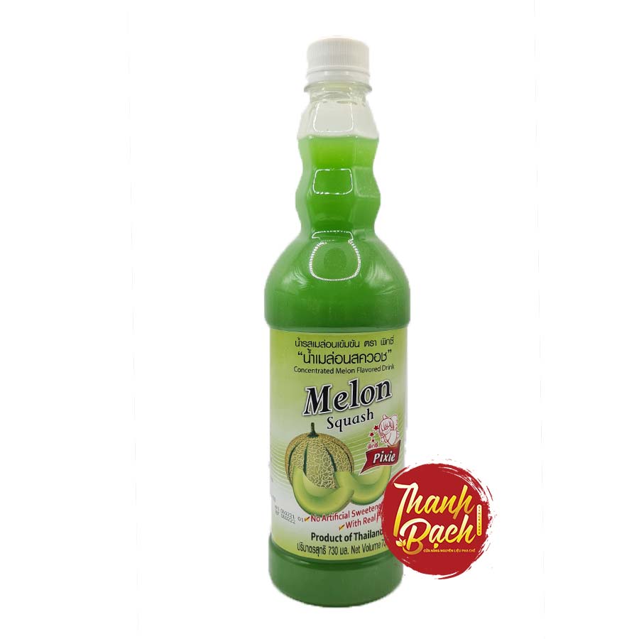 Syrup Thái Pixie Dưa Lưới Chai 730ml Syrup Thái Pixie Dưa Lưới Chai 730ml