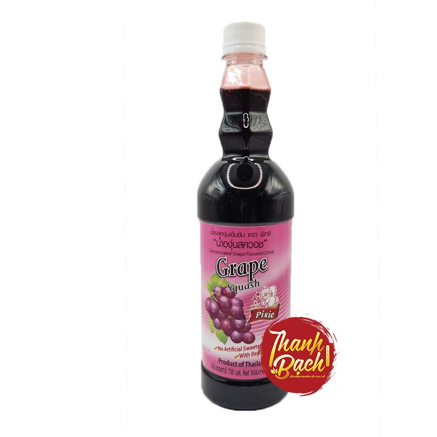 Syrup Thái Pixie Nho Chai 730ml Syrup Thái Pixie Nho Chai 730ml