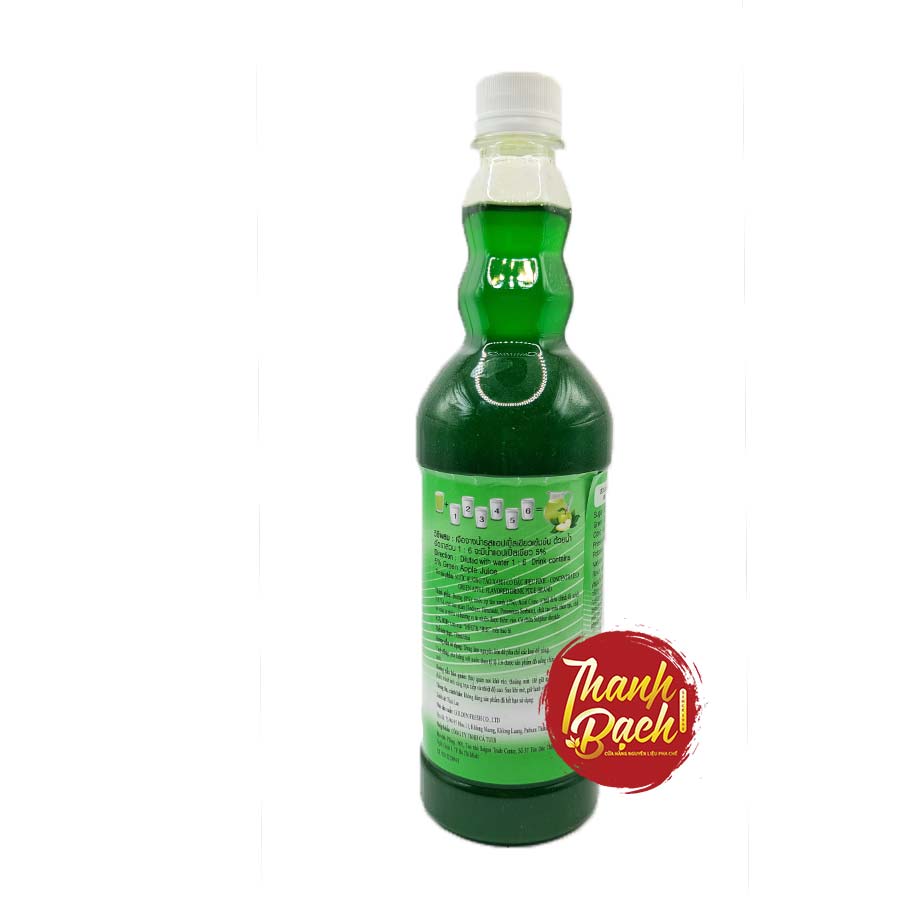 Syrup Thái Pixie Táo Chai 730ml Syrup Thái Pixie Táo Chai 730ml