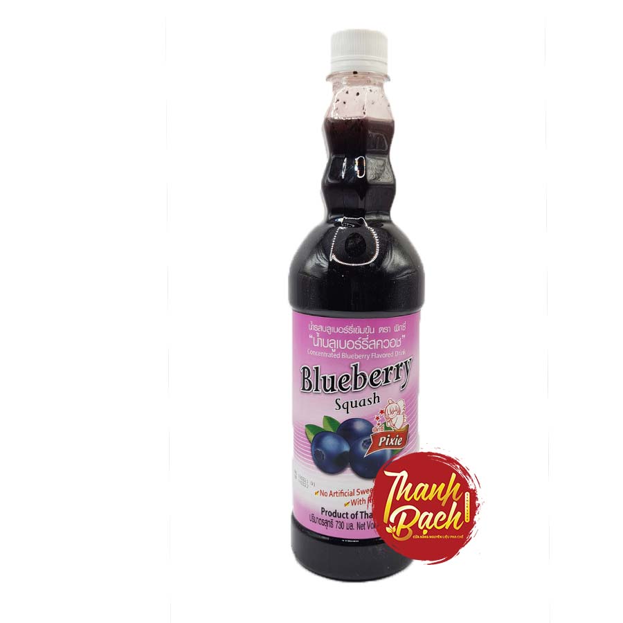 Syrup Thái Pixie Việt Quất Chai 730ml Syrup Thái Pixie Việt Quất Chai 730ml