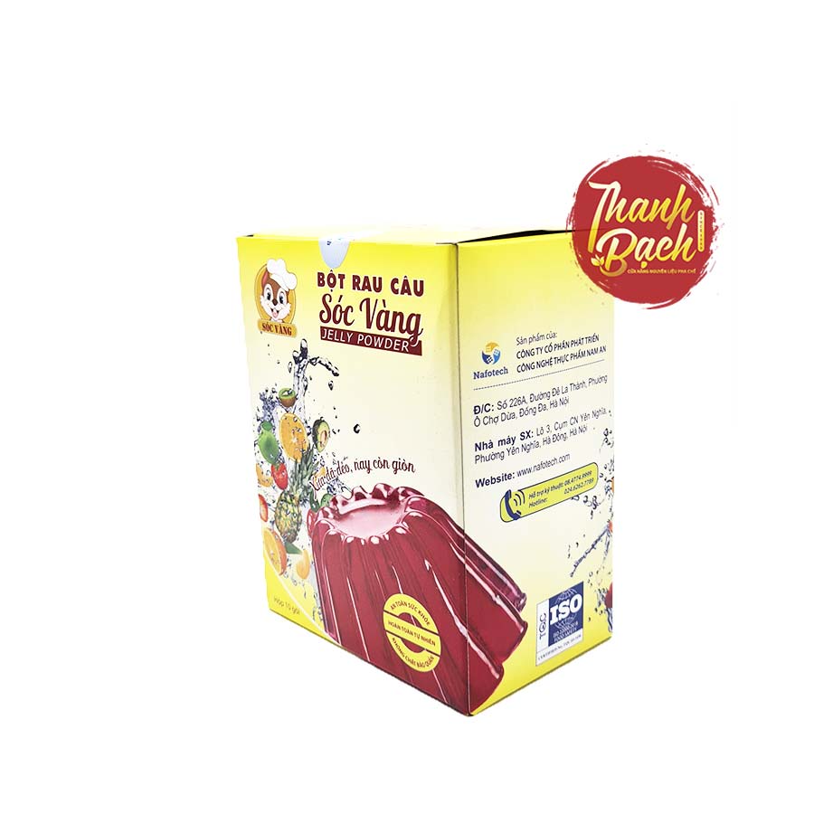 Bột Rau Câu Dẻo Giòn Sóc Vàng Hộp 120g Bột Rau Câu Dẻo Giòn Sóc Vàng Hộp 120g