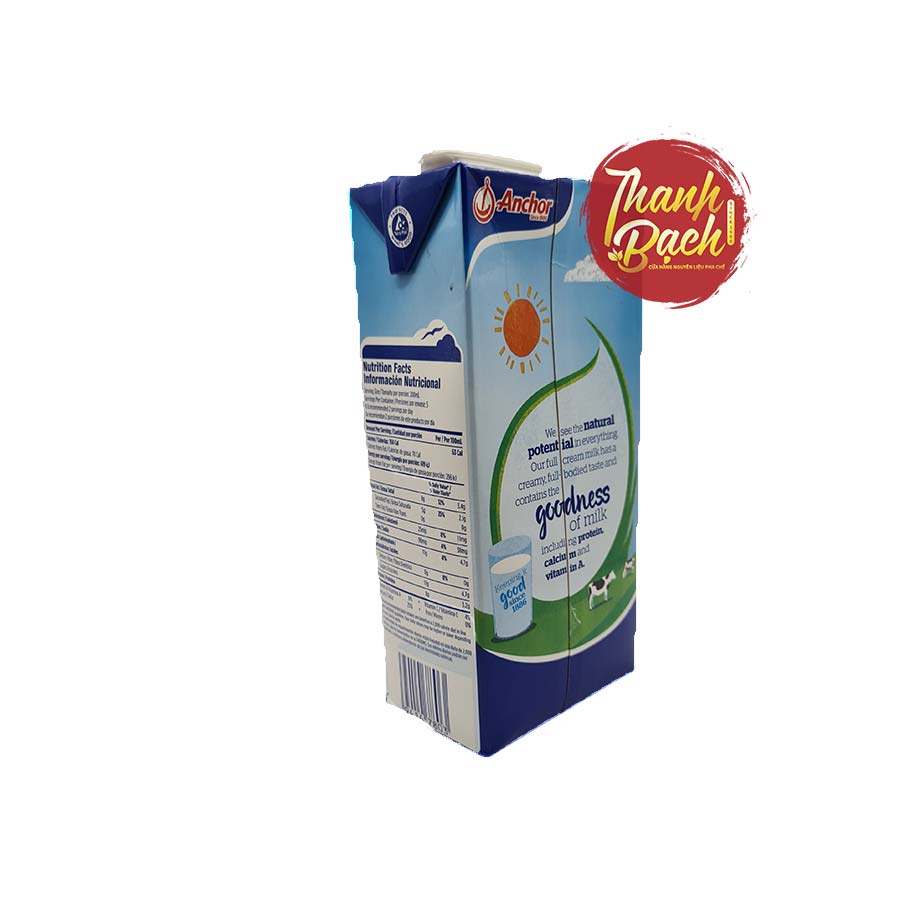 Sữa Tươi Nguyên Kem Anchor Hộp 1 Lít Sữa Tươi Nguyên Kem Anchor Hộp 1 Lít