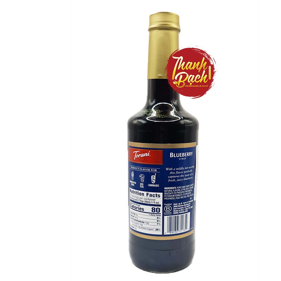 Syrup Torani Việt Quất Chai 750ml Syrup Torani Việt Quất Chai 750ml