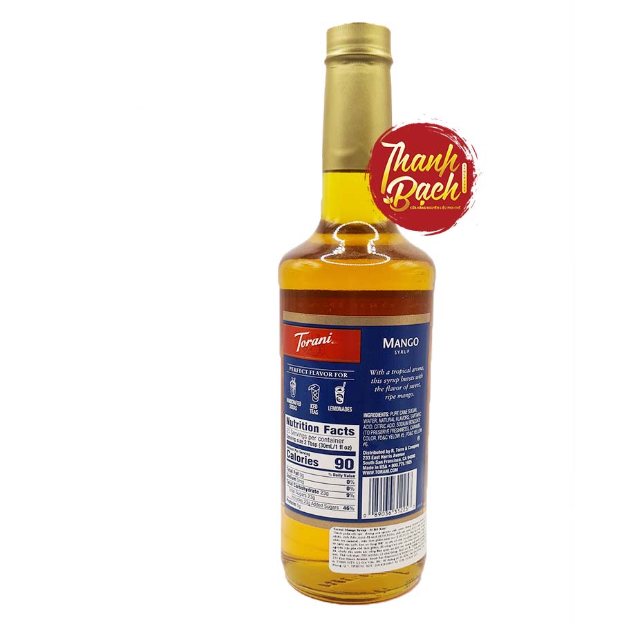Syrup Torani Xoài Chai 750ml Syrup Torani Xoài Chai 750ml