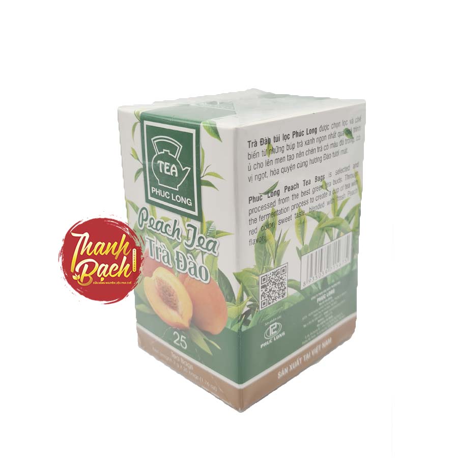 Trà Đào Túi Lọc Phúc Long Hộp 50g Trà Đào Túi Lọc Phúc Long Hộp 50g