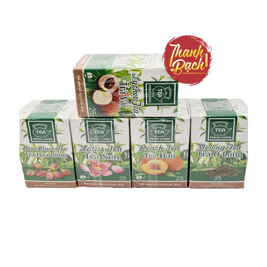Trà Đào Túi Lọc Phúc Long Hộp 50g Trà Đào Túi Lọc Phúc Long Hộp 50g