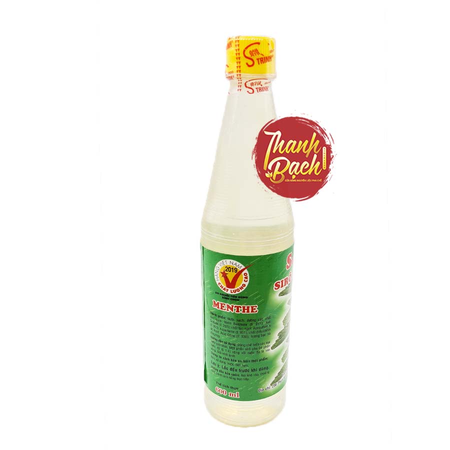 Syrup Trinh Bạc Hà Chai 600ml Syrup Trinh Bạc Hà Chai 600ml
