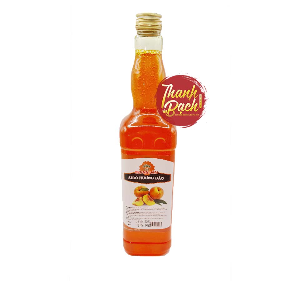 Syrup Trung Lâm Đào Chai 1 Lít Syrup Trung Lâm Đào Chai 1 Lít