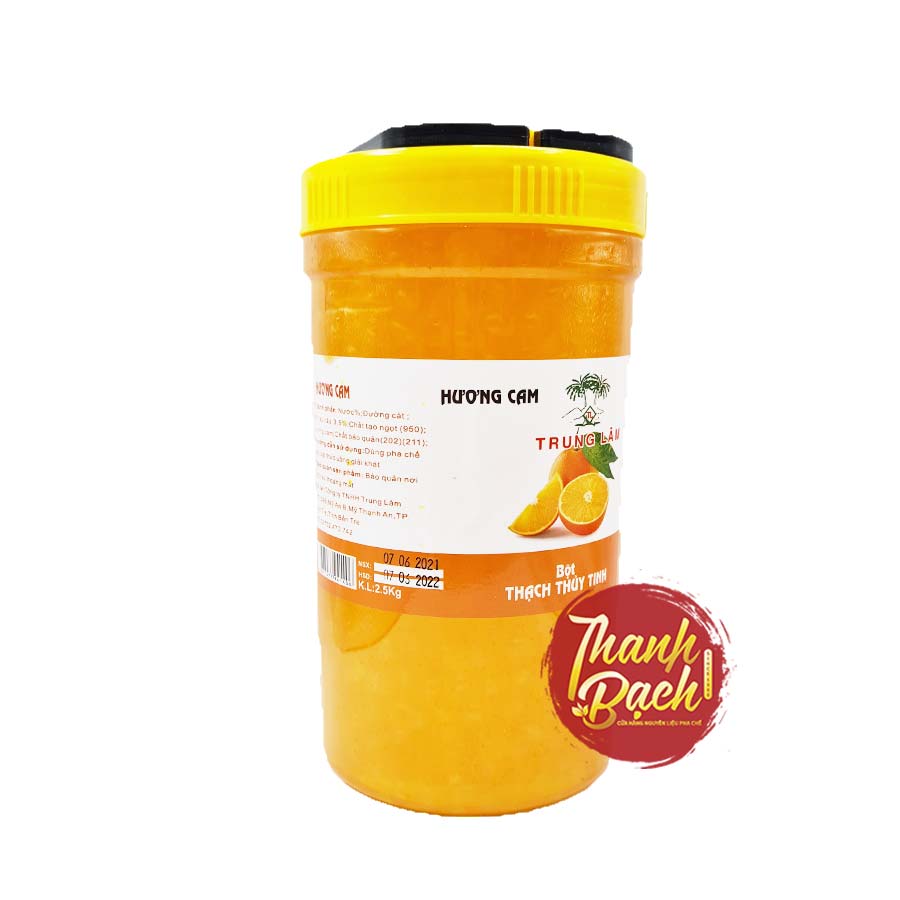Thạch Thủy Tinh Trung Lâm Hương Cam Hủ 2.5kg Thạch Thủy Tinh Trung Lâm Hương Cam Hủ 2.5kg