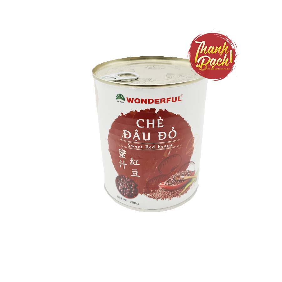 Chè Đậu Đỏ Wonderful Lon 870g Chè Đậu Đỏ Wonderful Lon 870g
