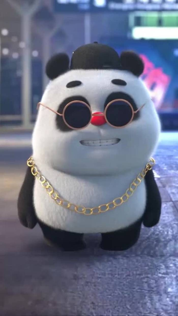 Ảnh gấu trúc cute chibi trang trí độc đáo