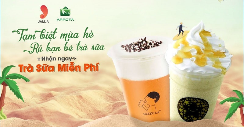 Background poster trà sữa với font chữ lớn, thu hút sự chú ý vào đồ uống