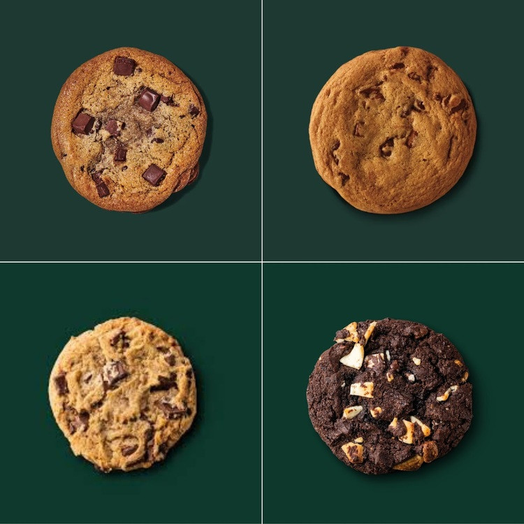Bánh cookie và món ăn nhẹ tại Starbucks