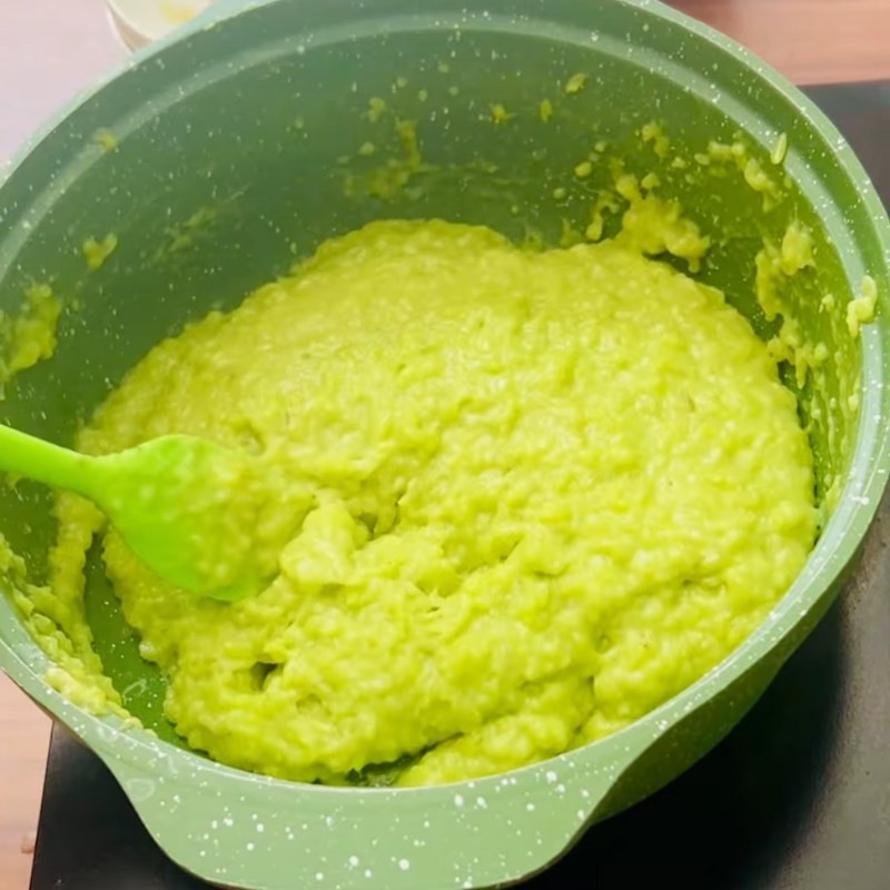 Bát topping cốm dẻo tự làm, hấp dẫn với màu xanh tự nhiên và độ sánh mịn