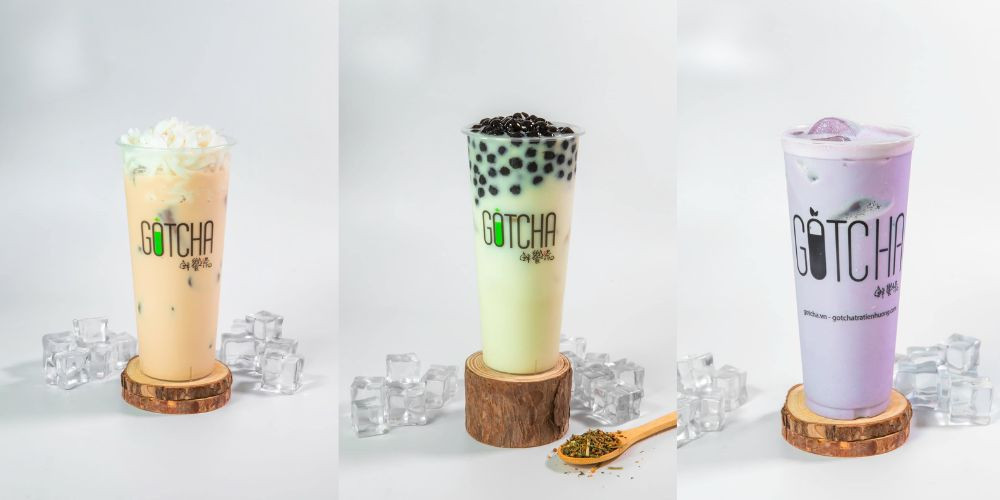 Bộ sưu tập trà sữa nhiều vị tại Gotcha, từ truyền thống đến sáng tạo