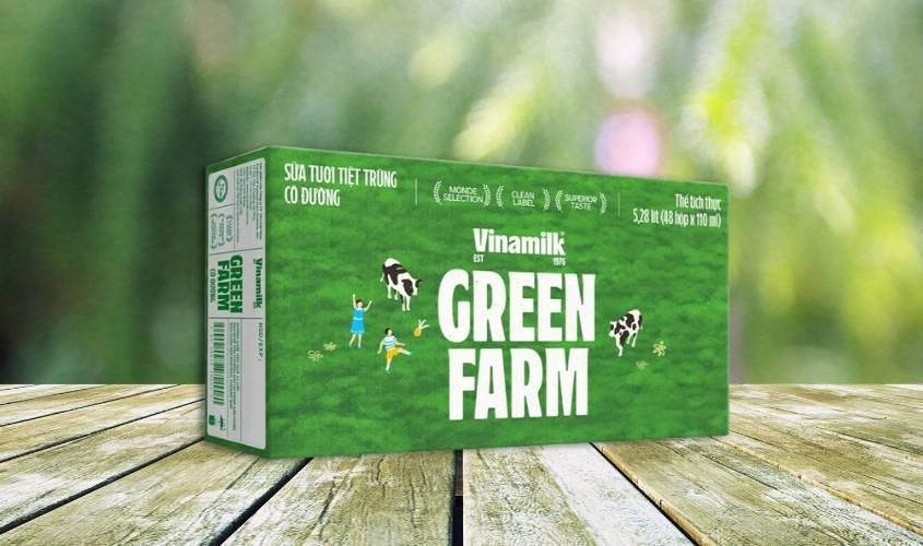 Công thức trà sữa chè xanh sữa tươi Vinamilk Green Farm thơm ngon bổ dưỡng