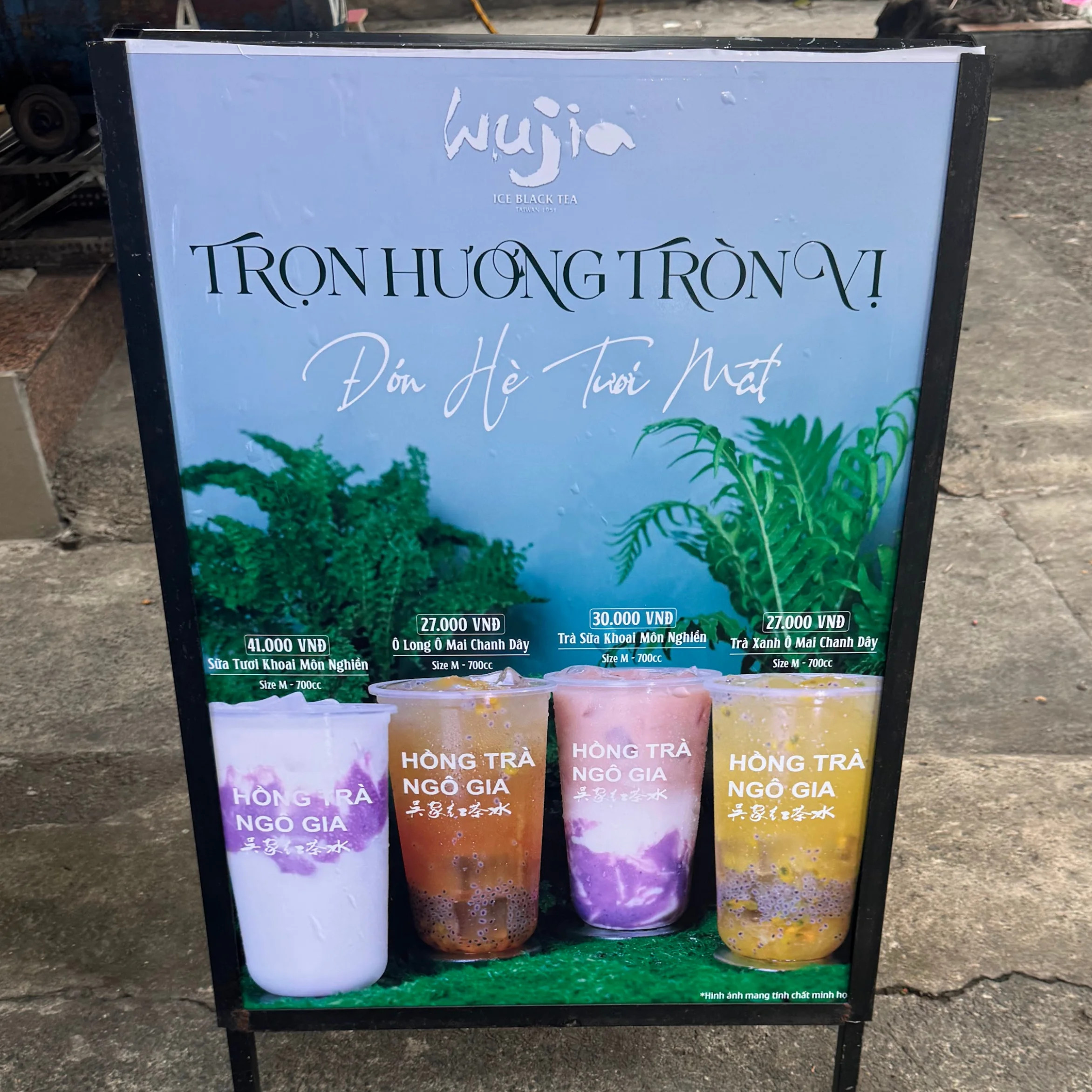 Đồ uống và menu trà sữa Ngô Gia phong phú, cập nhật xu hướng