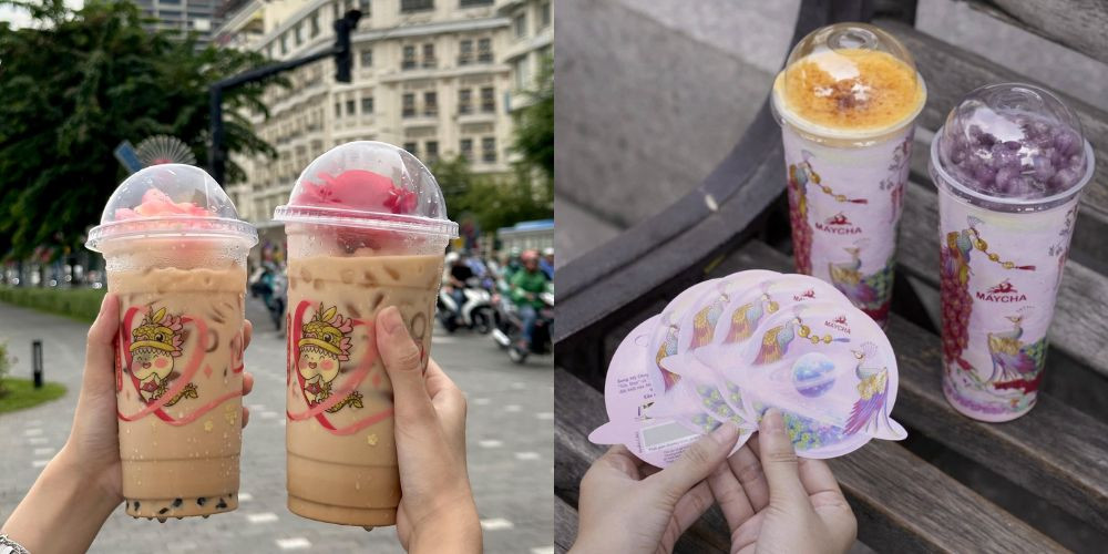 Giao diện bắt mắt và đa dạng thức uống của Maycha, thu hút khách hàng trẻ