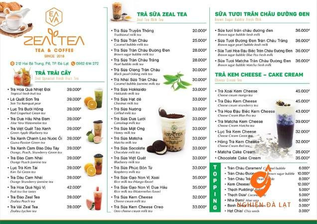 góc check-in sang trọng của quán trà sữa view đẹp gần đây Zealtea