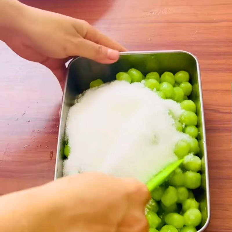 Luộc trân châu cốm dẻo cho món trà sữa cốm dẻo