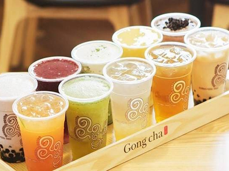 Ly trà sữa Gong Cha với lớp kem sữa béo ngậy và trân châu, nhìn rất hấp dẫn