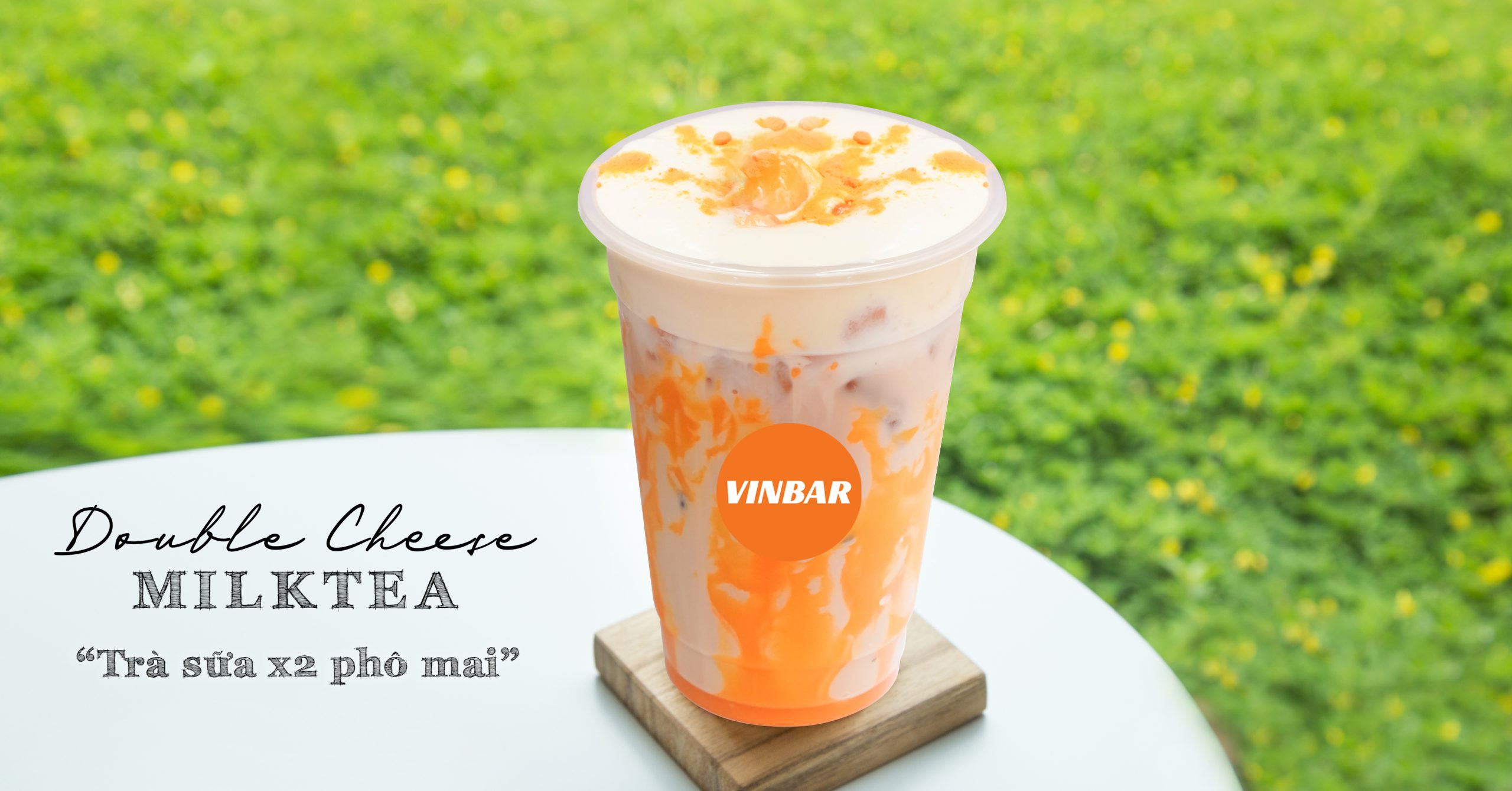 Ly trà sữa phô mai mặn thơm ngon, hấp dẫn với lớp kem béo ngậy
