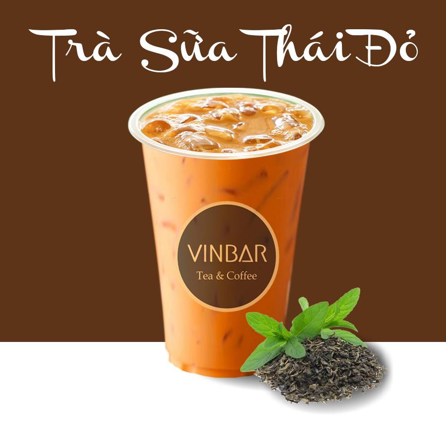 Ly trà sữa thái đỏ Chatramue mát lạnh