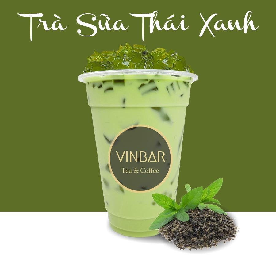 ly trà sữa thái xanh mát lạnh, biểu tượng cách nấu trà sữa thái xanh thành công