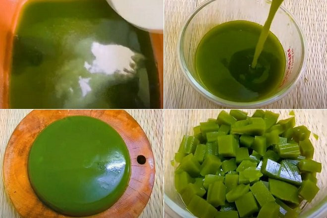 Ly trà sữa Thái xanh mát lạnh cùng thạch rau câu, bổ sung hương vị cho nguyên liệu nấu trà sữa