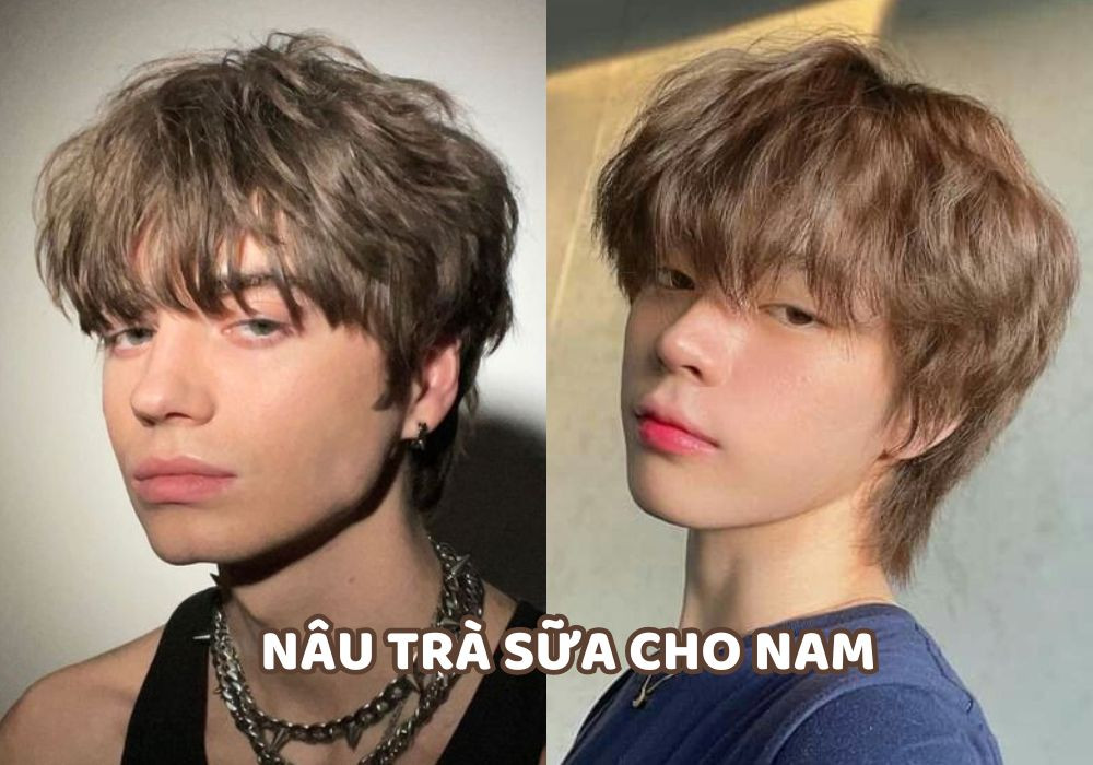 Màu nâu trà sữa cũng được nam giới lựa chọn
