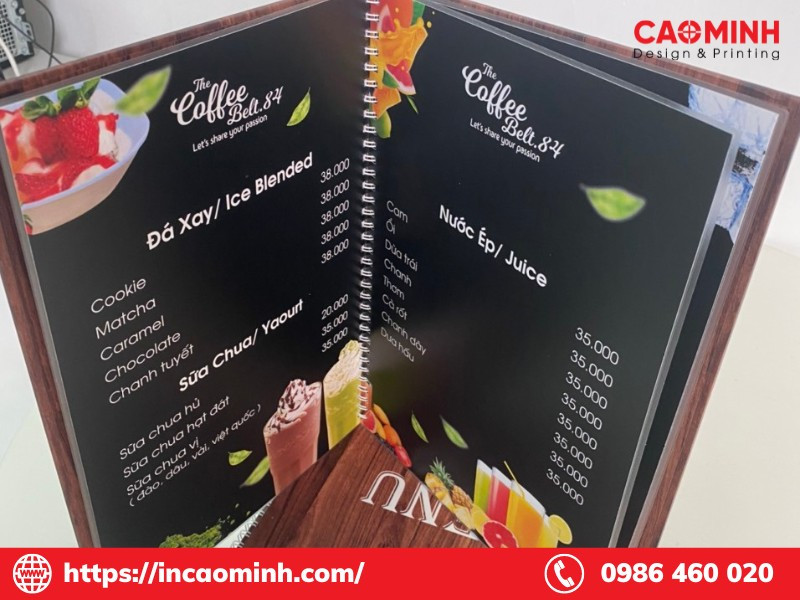 Mẫu nền menu trà sữa đẹp theo phong cách dễ thương