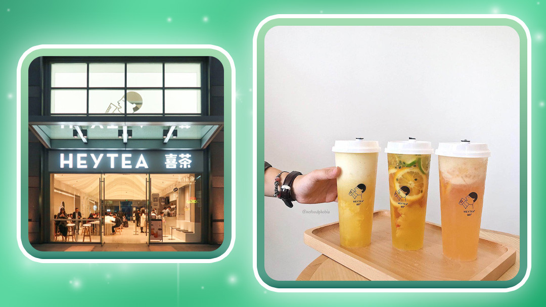 Một ly trà sữa kem cheese HEYTEA, thương hiệu trà sữa Trung Quốc nổi bật