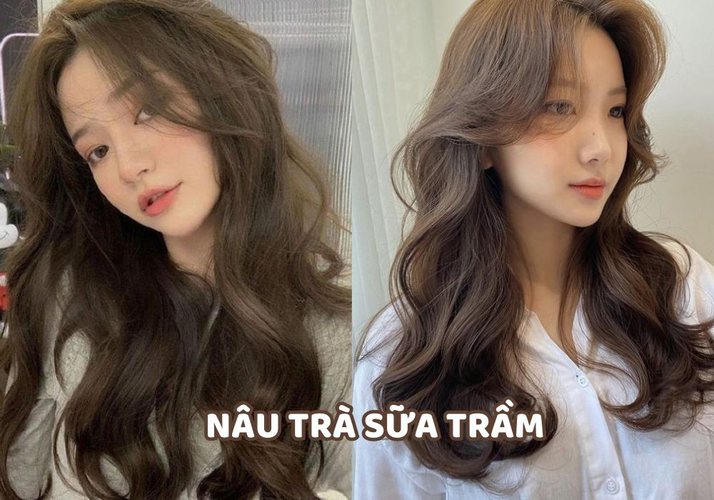 Nâu trà sữa trầm tôn da và không cần can thiệp tẩy tóc