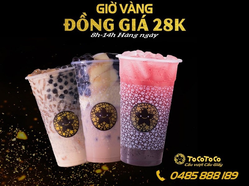 Nền poster trà sữa nổi bật với ly trà sữa dâu tây và topping hấp dẫn, thu hút ánh nhìn
