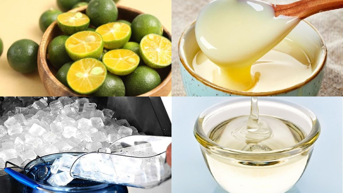 Nguyên liệu chuẩn bị cho món quất lắc sữa dễ làm