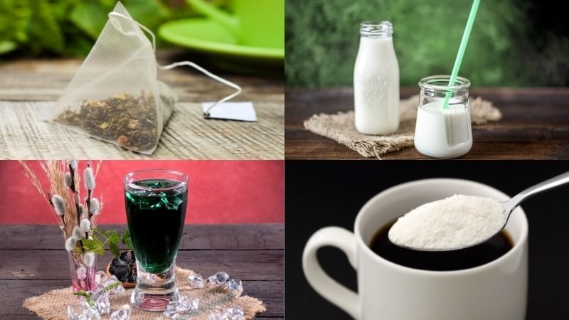 Nguyên liệu trà sữa bạc hà trân châu trắng