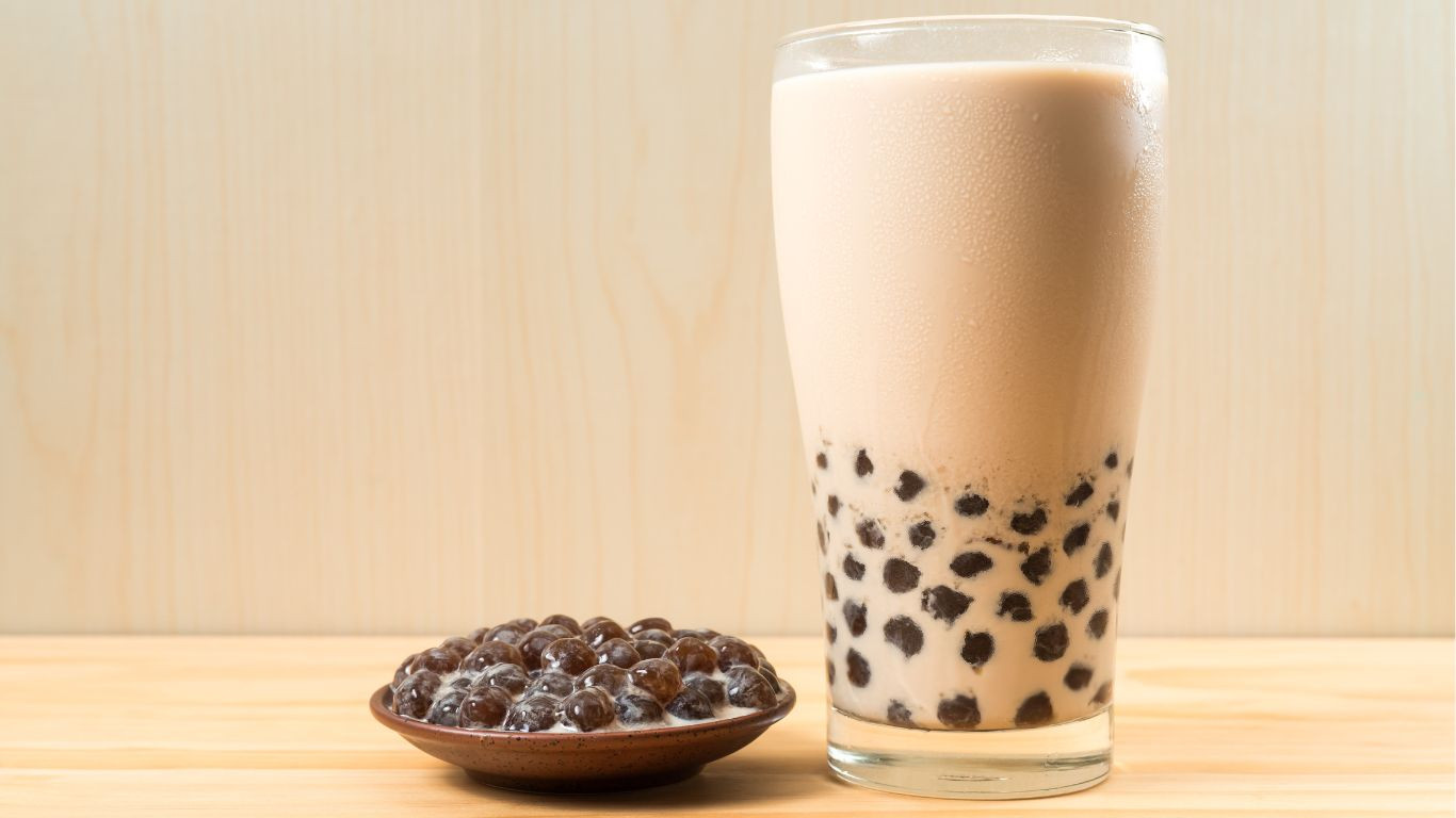 Nguyên liệu tự nhiên cho ly trà sữa ảnh đẹp