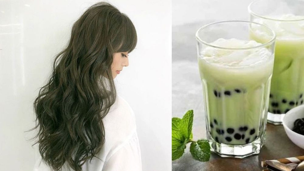 Nhuộm màu nâu trà sữa bạc hà giúp bạn thêm nổi bật