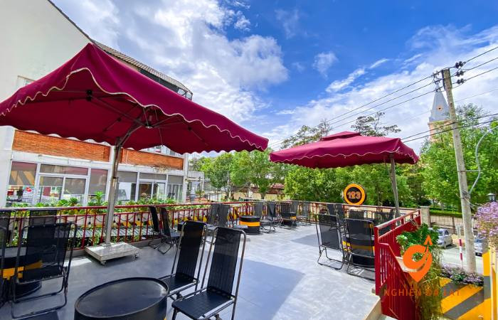quán trà sữa view đẹp gần đây với không gian Trà Sữa 123