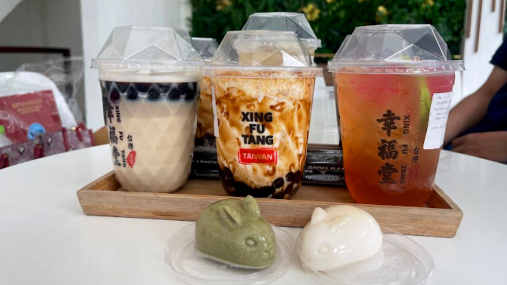 Quán trà sữa Xing Fu Tang ấn tượng với trân châu đường đen nhà làm hòa quyện cùng vị trà thơm béo
